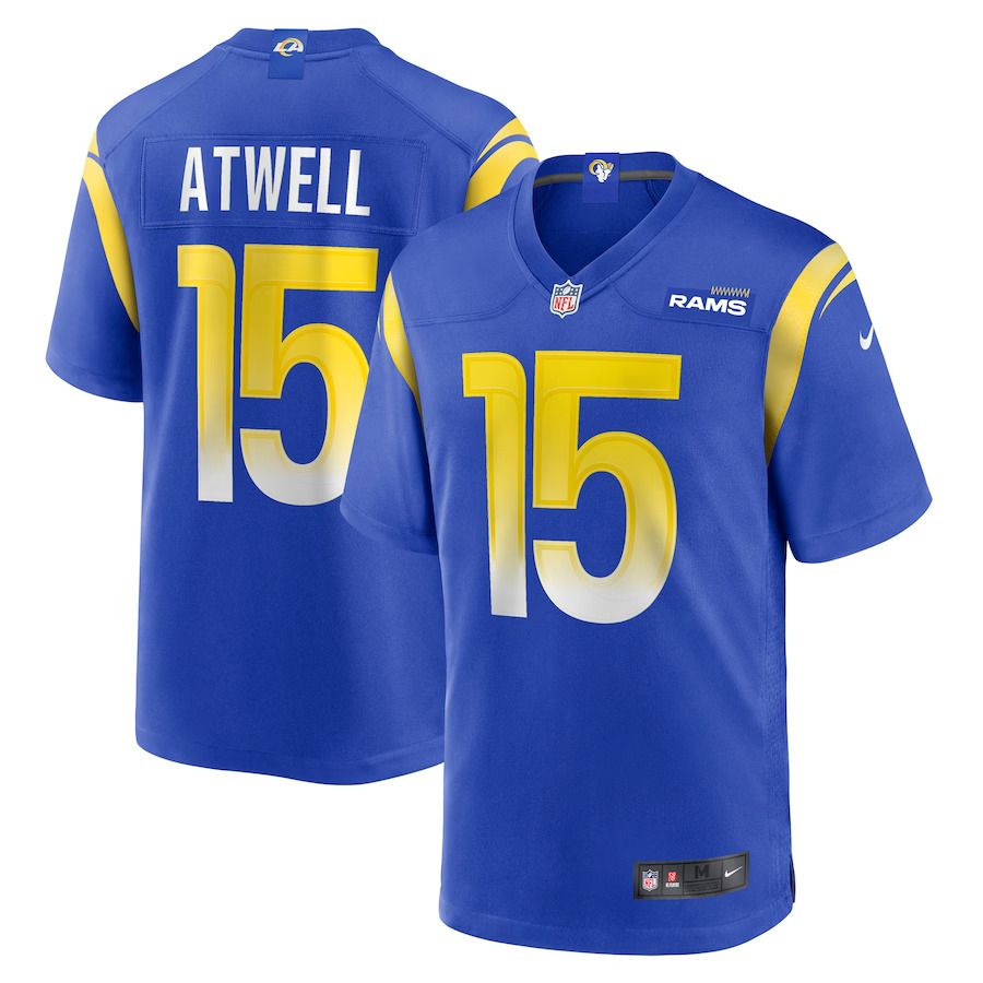 Men Los Angeles Rams #15 Tutu Atwell Nike Royal Game Player NFL Jersey
